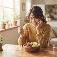 今日、何の果物を何個食べたか報告するトピのサムネイル